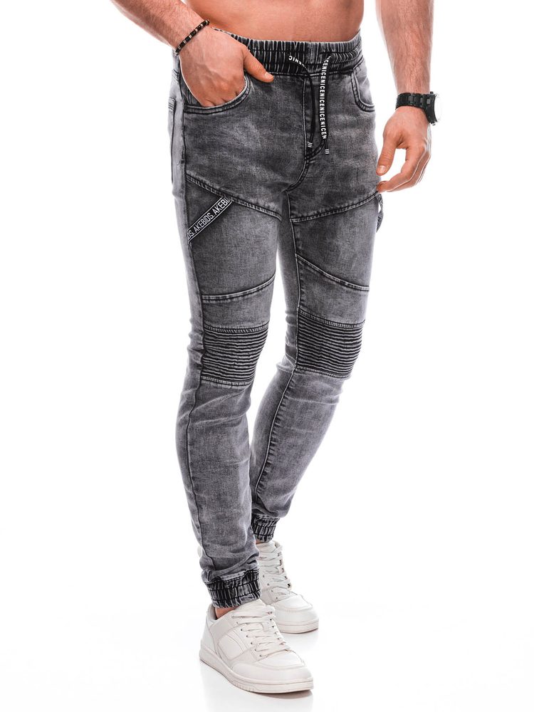 Trendy šedé jogger kalhoty P1465