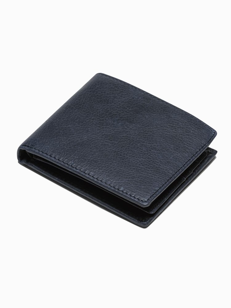 Levně Inny Klasická granátová kožená peněženka A792