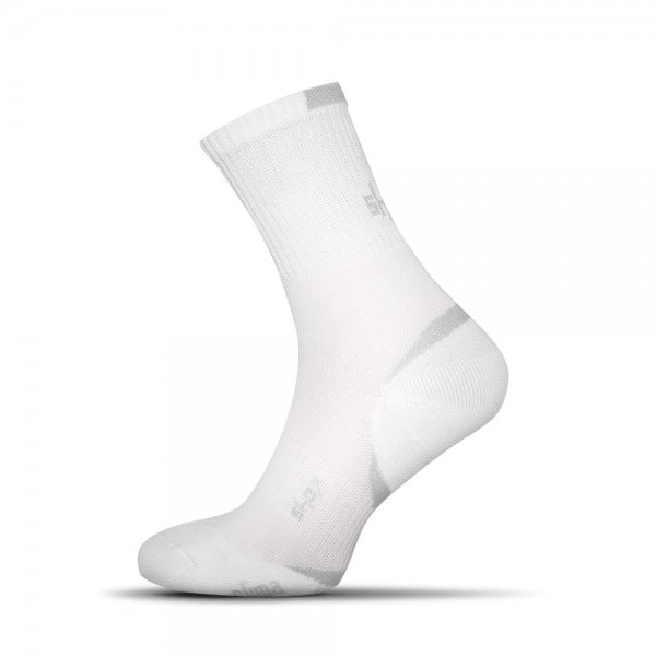 Levně Buďchlap Bavlněné pánské ponožky v bílé barvě Clima Plus