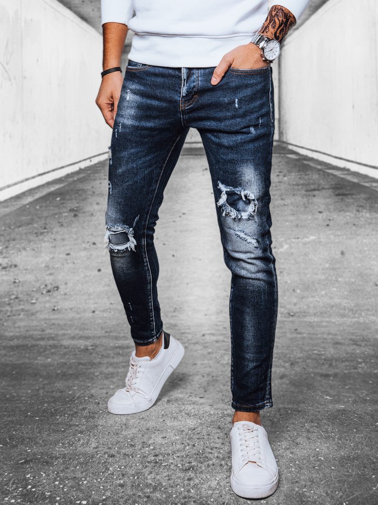Atraktivní modré pánské džíny