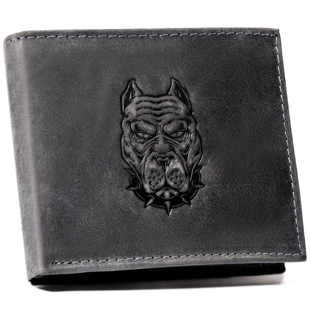 Levně Grafitová pánská peněženka DOG