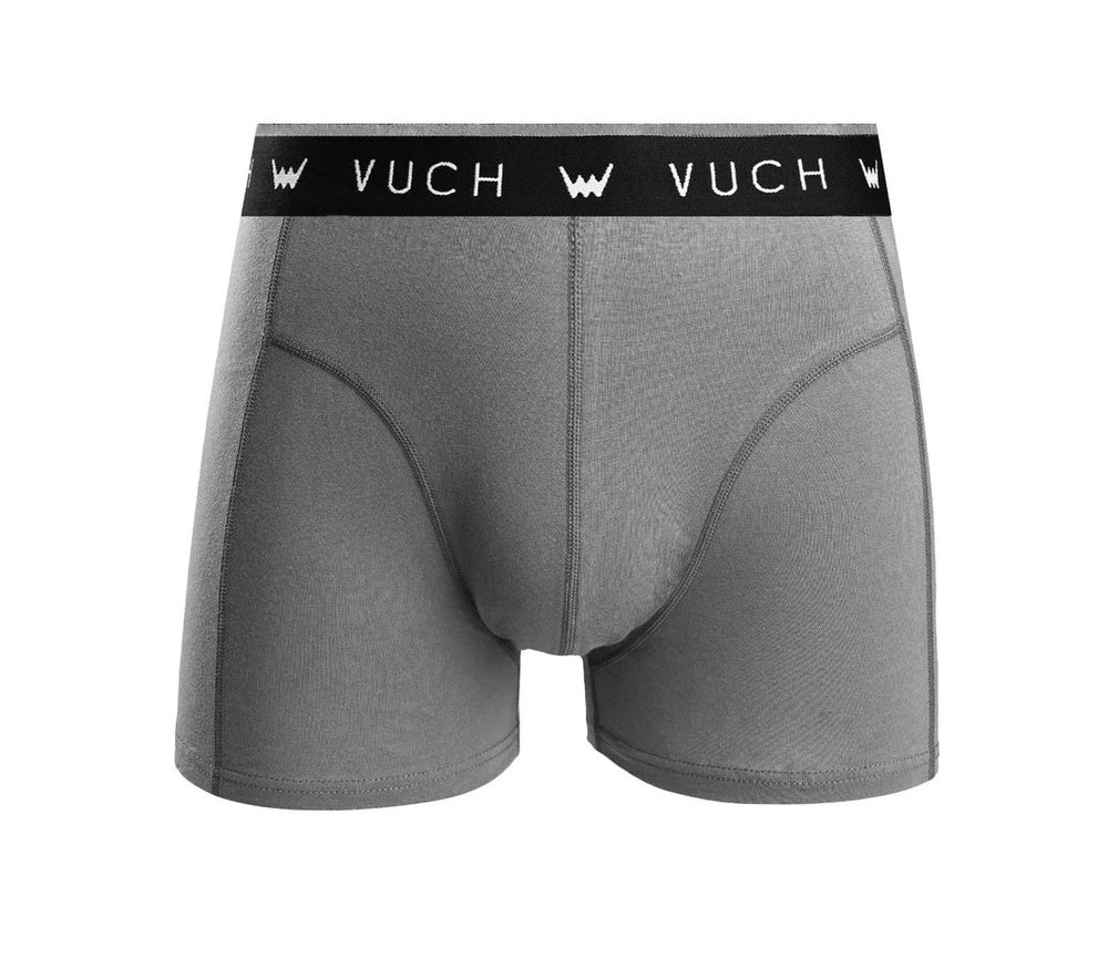 Vuch Jednoduché šedé boxerky Curtis - XL