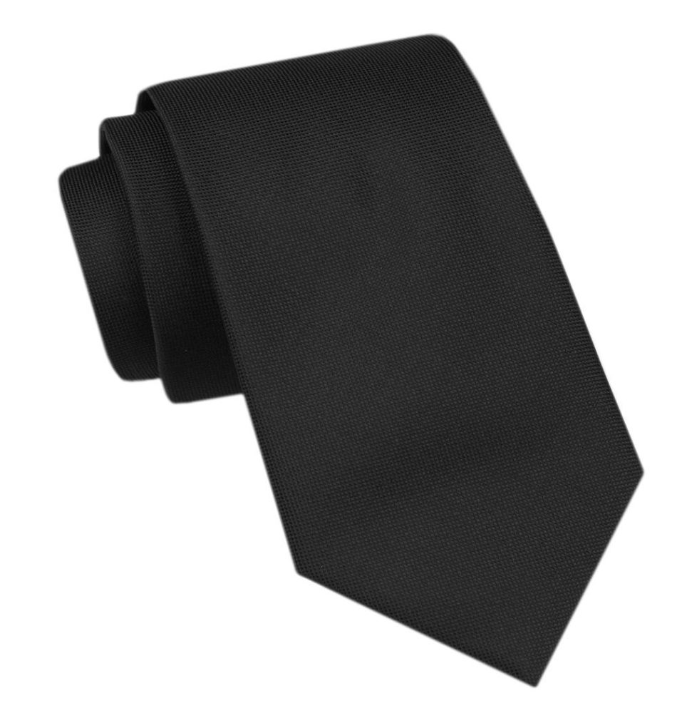 Levně Módní černá pánská kravata