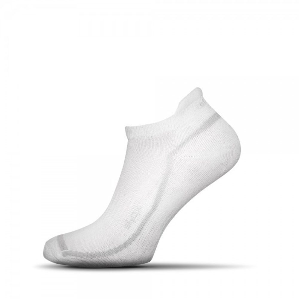 Levně Buďchlap Bílé bavlněné ponožky pánské