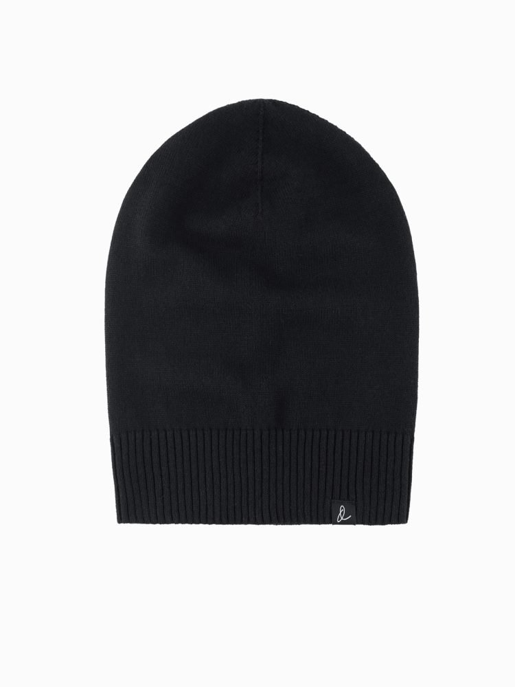Levně Ombre Clothing Moderní černá čepice V1 ACWH-0124