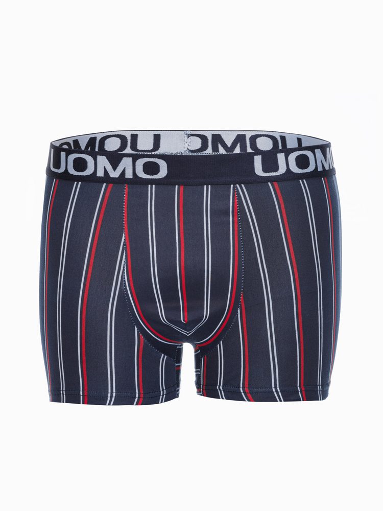 Pruhované boxerky tmavě modré U464