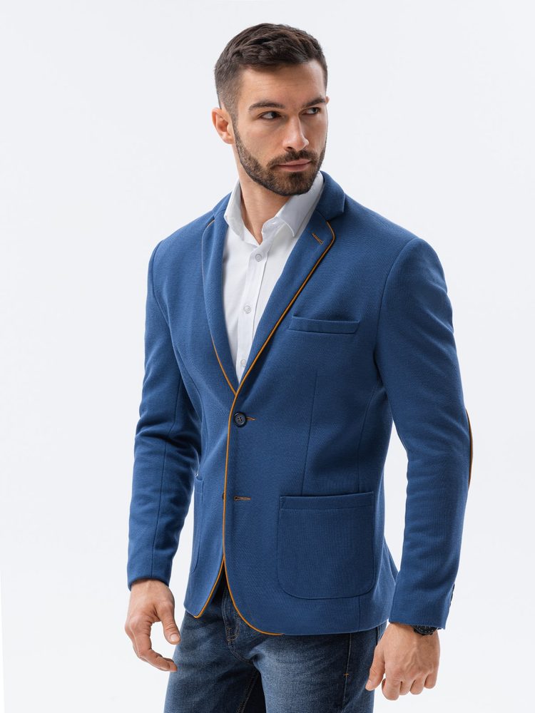 Ombre Clothing Modré elegantní sako M81 - L