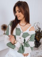 Krásný dámský svetr v zelené barvě Casie
