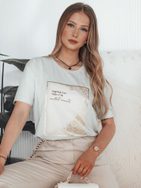 Dámské šedé tričko s motivačním potiskem Chante