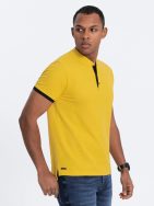 Pohodlná trendy žlutá polokošile V9 TSCT-0156