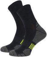 Tříbarevné černo-zelené pánské ponožky Active