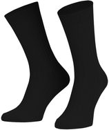 Vysoké černé bavlněné ponožky