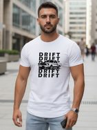 Bílé tričko s originálním nápisem DRIFT