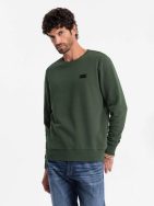 Trendy zelená mikina s nášivkou V4 ​​SSNZ-0136