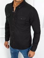 Trendy černá košile s kapsami