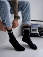 Černé módní pánské ponožky GO!