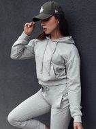 Trendy dámská světle šedá mikina Trendhood