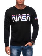 Černá mikina s nápisem NASA B1686