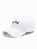 Trendy bílá kšiltovka New York H172