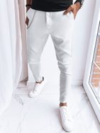 Stylové bílé ležérní kalhoty