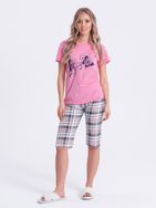 Krásné růžové dámské pyžamo ULR269