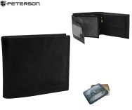 Módní černá pánská peněženka Peterson