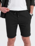 Černé chinos kraťasy V2 SRCS-0170