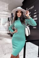 Svetrové elegantní zelené šaty Dreamy