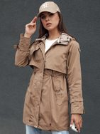 Dámská parka v tmavě béžové barvě Fashlove