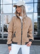 Trendy béžová dámská bomber bunda Hera