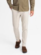 Chinos béžové kalhoty klasického střihu V2 PACP-0183