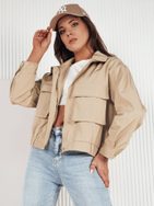 Dámská přechodná tmavě béžová bunda Istan