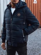 Trendy zimní bunda s kapucí v granátovém provedení