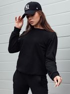 Jednoduchá dámská černá mikina Glamflair