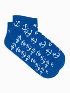 Veselé modré ponožky Kotva U177