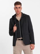 Elegantní černá bunda V1 BLZB-0126
