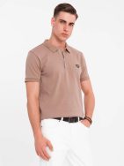 Pánská hnědá polokošile na zip V3 POSS-0148