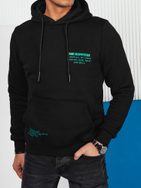 Atraktivní černá mikina s popisem
