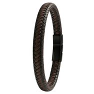 Pánský pletený náramek černý