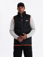 Trendy černá prošívaná vesta V4 JAVJ-0210