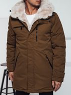 Béžová pánská parka na zimu