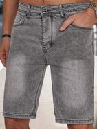 Módní šedé džínové šortky