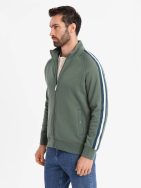 Zajímavá olivová mikina bomber V2 SSZP-0219