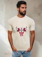 Originální béžové tričko s potiskem