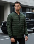 Stylová bomber bunda zelená