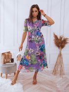 Nádherné romantické šaty ve fialové barvě Vallerio
