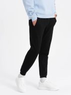 Trendy černé pletené tepláky V8 PASK-0143