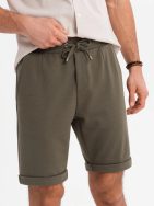 Olivové chinos kraťasy V5 SRCS-0170