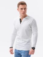 Tričko s dlouhým rukávem v bílé barvě L133