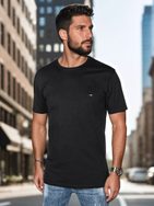 Trendy černé tričko s krátkým rukávem a s logem